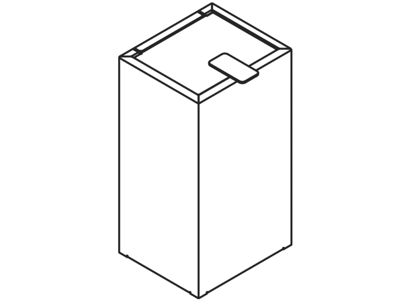 900.05.005XA Санитарная мусорная корзина HEWI System 900 - Вид №2
