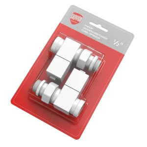 Набор вентилей для радиатора Royal Thermo Cube 1/2" прямой цвет белый