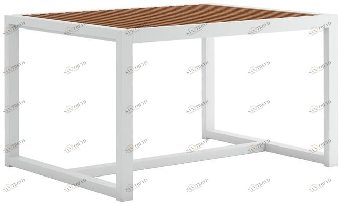 GANDIABLASCO Прямоугольный садовый стол из тика Dna teak sun-id-1405204