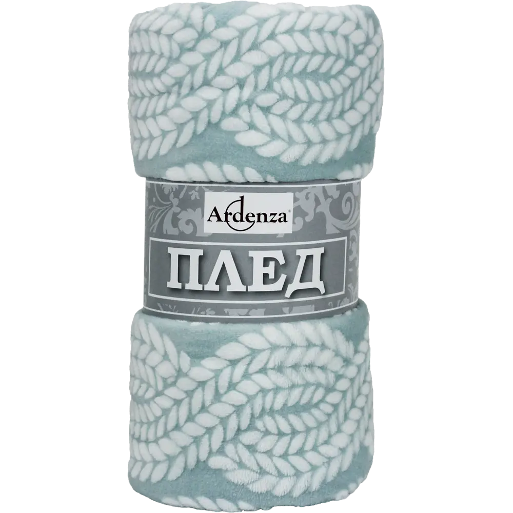 Плед «Лиана» 140х200 см микрофибра цвет голубой 82564630 STLM-2054698 Santreyd