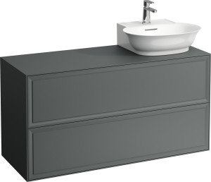 H4060880856311 Шкафчик 1200, 2 ящика, с отверстием справа, совместим с мини-раковиной 816852 LAUFEN PRO