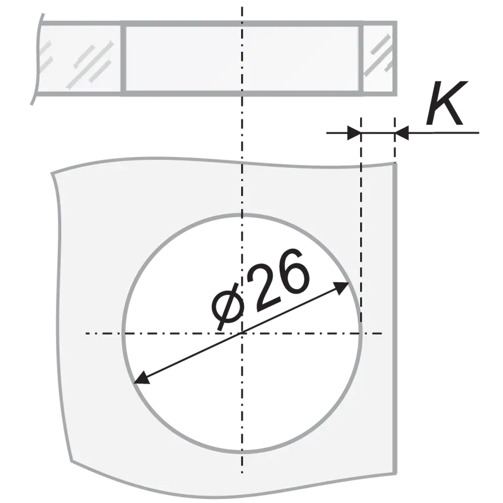 Петля мебельная Santreyd для стеклянных дверей с плавным ходом 105° 82509415 STLM-0028898 - Вид №4
