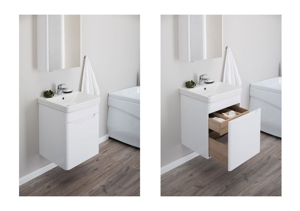 Мебель для ванной Aquanet София 50 белый 00203648 - Вид №6