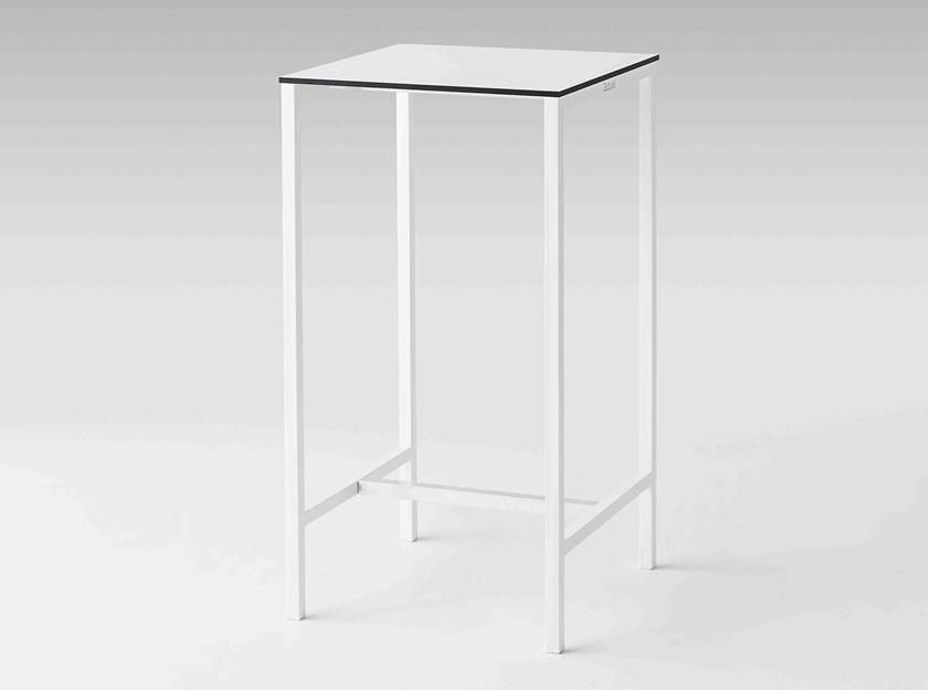 GABER Высокий квадратный стол из compactop® Claro slim sun-id-1476415 - Вид №1