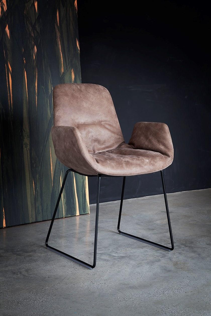 Tonon Санный стул с подлокотниками, обитыми кожей или тканью Step 9w4.94 - Вид №4