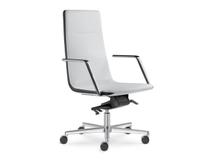 Вращающееся офисное кресло с подлокотниками с 5 спицами