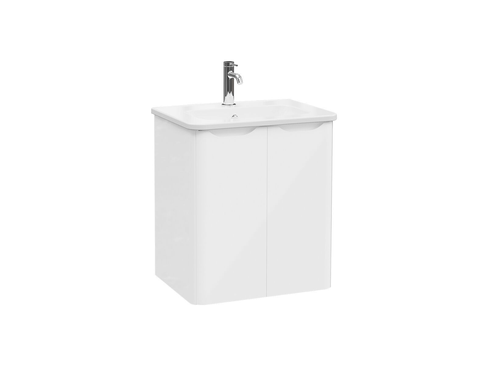 Подвесной шкаф для умывальника со встроенной раковиной VitrA Bathrooms Integra Round ARCH-00024165 - Вид №1