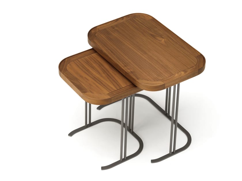 Журнальный столик с металлическим основанием и столешницей из массива дерева Arte Brotto ARCH-00030496