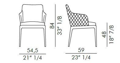 Кожаный мягкий стул с подлокотниками EFORMA Max ARCH-00042237 - Вид №6