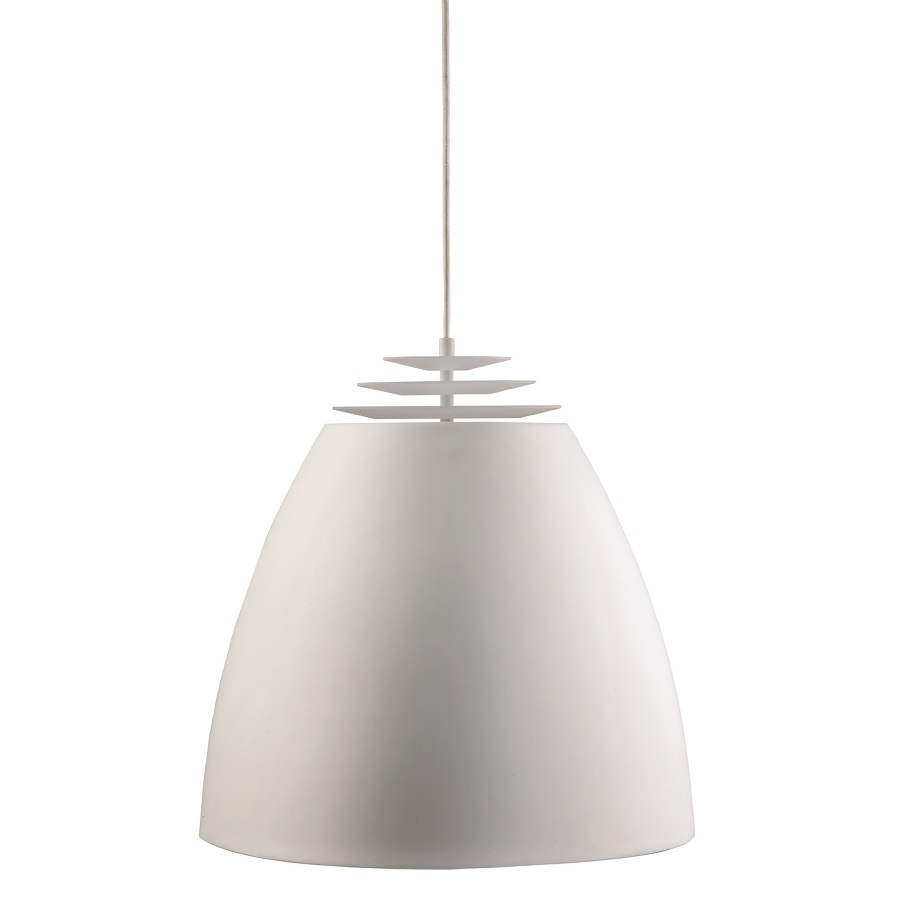 Лампа подвесная Buzz, белая матовая, белый шнур Frandsen 111000166 - Вид №1