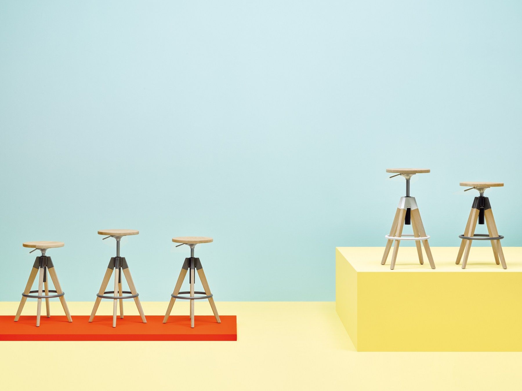 Дуб поворотный стул Pedrali Arki-Stool ARCH-00031377 - Вид №7