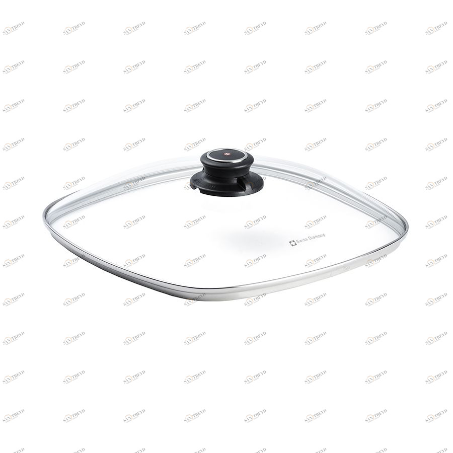 Крышка стеклянная Swiss Diamond, квадратная, 28х28 см CS228