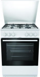G6111WH Газовая плита / 85x60x60, газовая, 74 л, электроподжиг, белый Gorenje