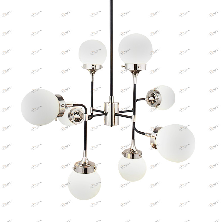 Подвесной светильник Bistro Globe 8 от Delight Collection KG0521P-8W DELIGHT COLLECTION ДИЗАЙНЕРСКИЕ 243875 Белый 