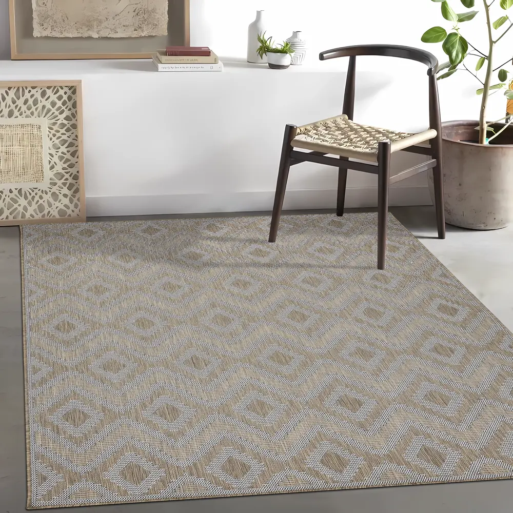 89359402 Циновка Дели 160x230 см полипропилен 81414_50512 цвет бежевый STLM-1039263 ROYALTAFT 