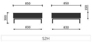 profim Квадратный журнальный столик из hpl Myturn sofa sun-id-1466583 - Вид №2