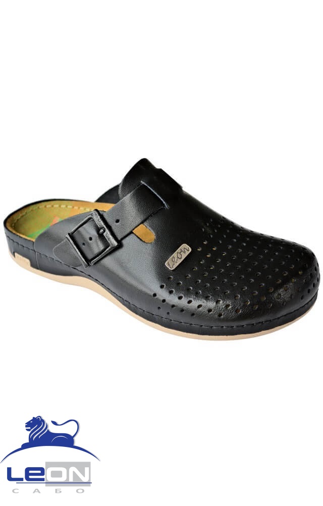 61954 Сабо "Leon" мужские черные LEON  Медицинская обувь  размер 41  - Вид №4