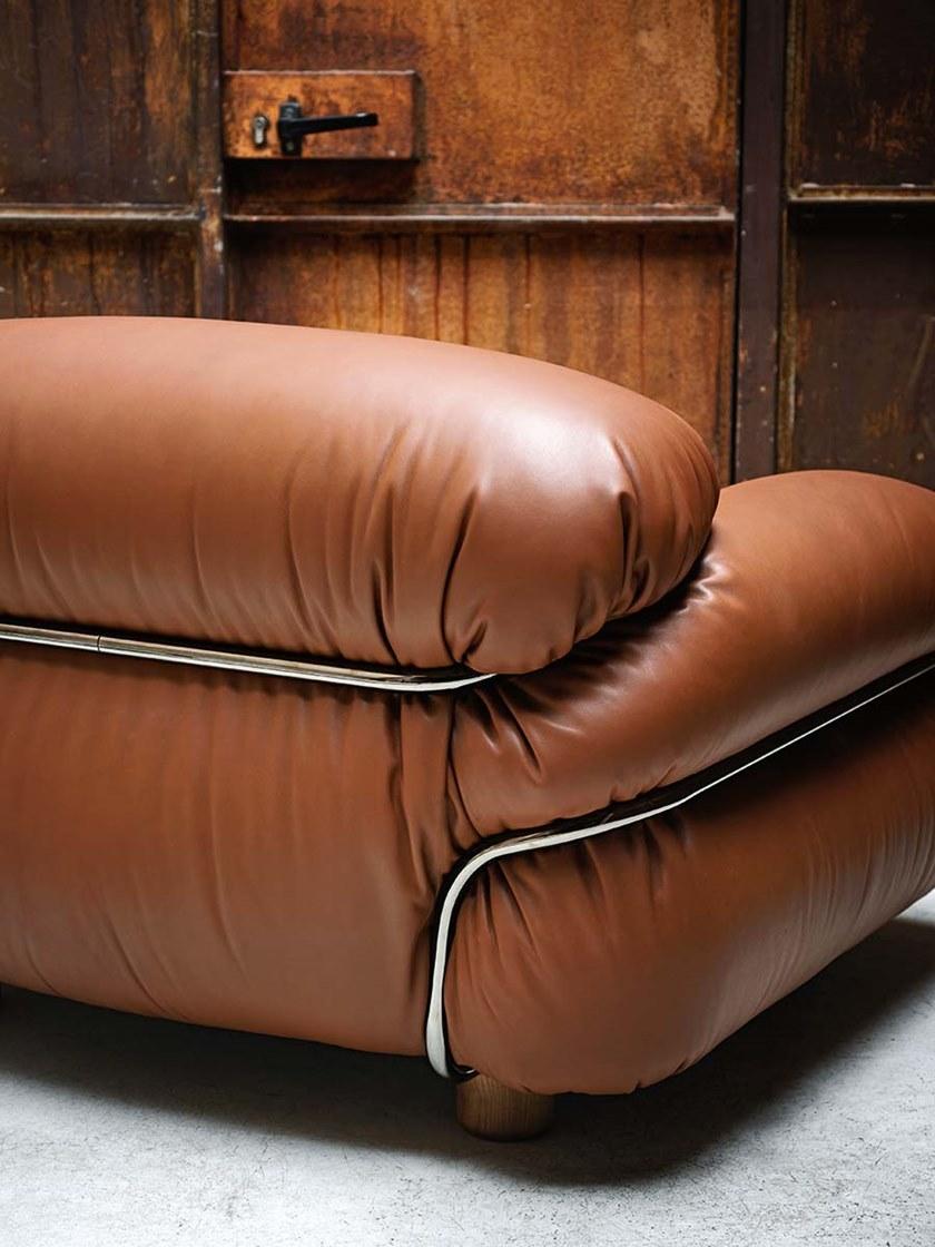 Tacchini Кожаное кресло с подлокотниками Sesann sun-id-1381638 - Вид №3