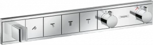 15357000 RainSelect Термостат скрытого монтажа на 4 функции со встроенным держателем для душа Hansgrohe