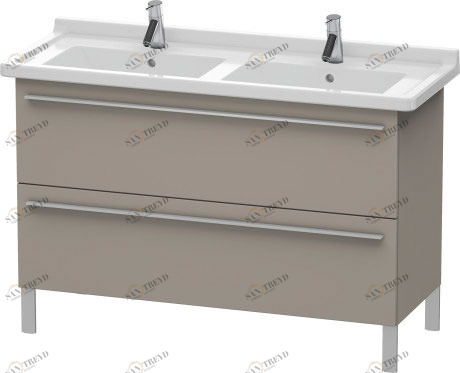 XL653804343 X-Large Тумбочка напольная Базальт матовый, декор Duravit