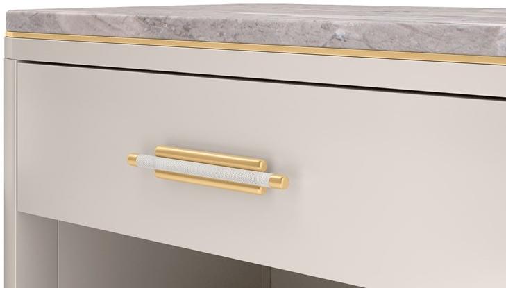 FRATO Прямоугольная прикроватная тумбочка из лакированной древесины с ящиками Clicquot Ffu020007abp  - Вид №2