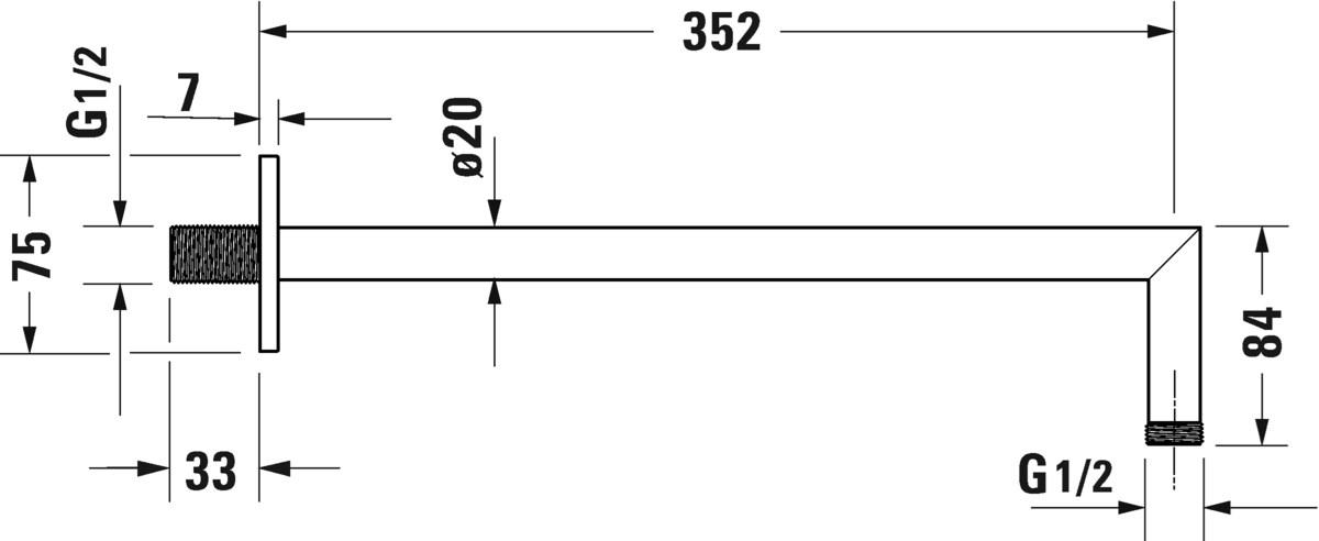 Duravit Настенный держатель для душа sun-id-1416883 - Вид №14