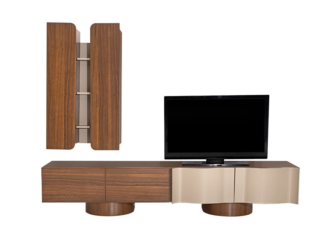 Деревянный шкаф для телевизора с распашными дверцами NDESIGN ARCH-00097120