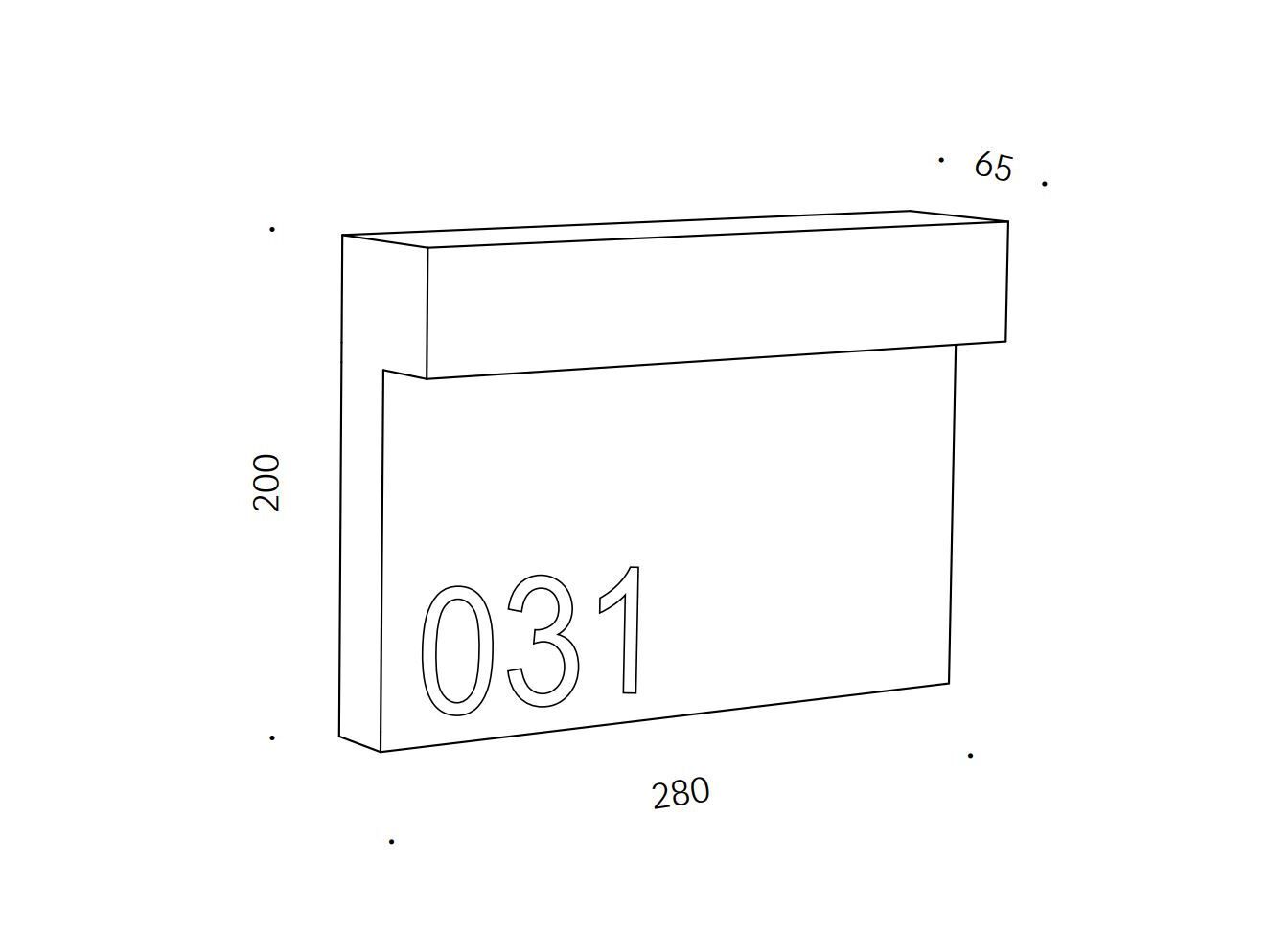 Бетонный светодиодный уличный настенный светильник Renzo Serafini Civic ARCH-00085994 - Вид №4
