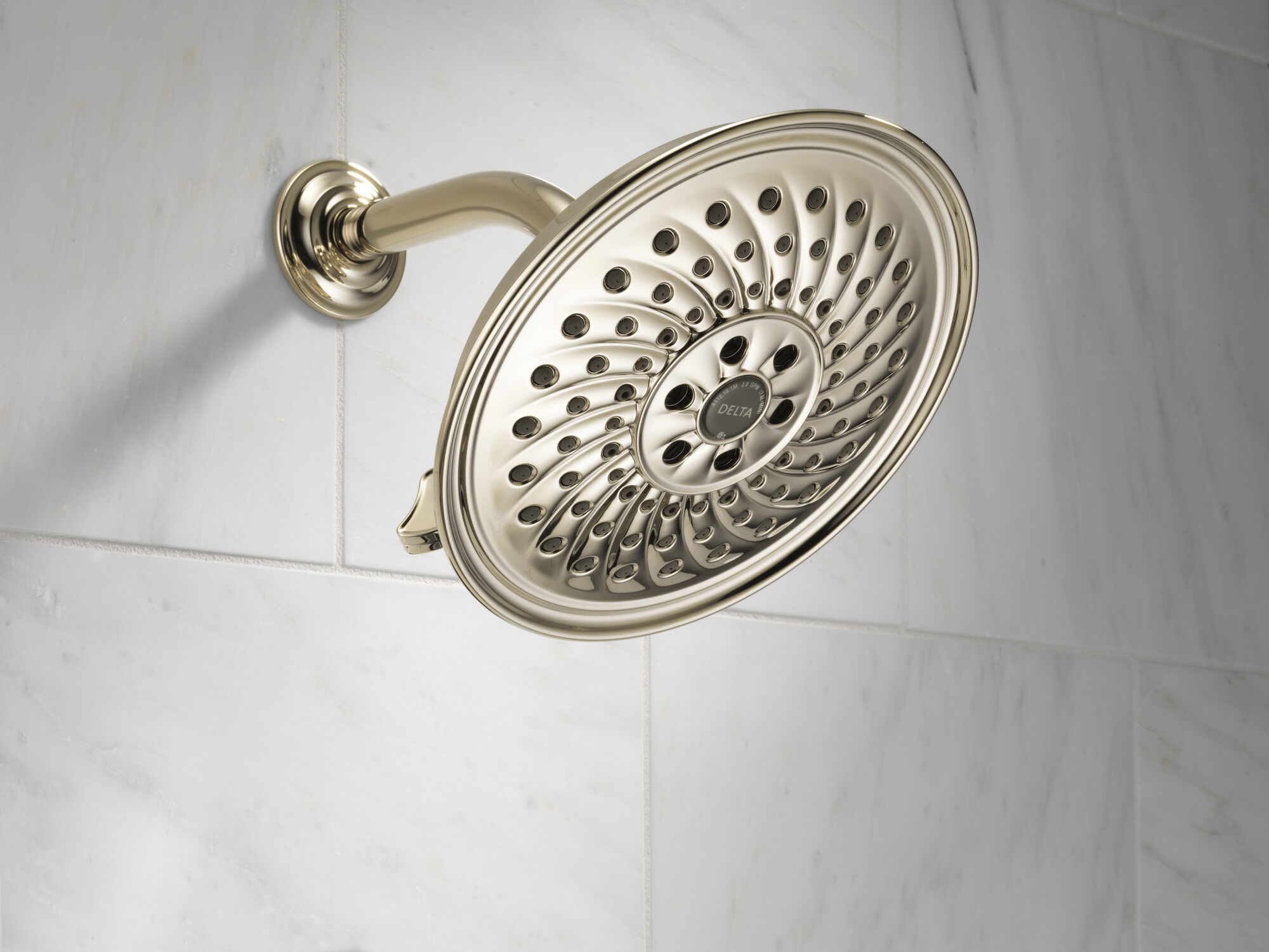 52687-PN H2Okinetic® 3-х позиционная душевая лейка Raincan Delta Faucet Universal Showering Полированный никель  - Вид №3