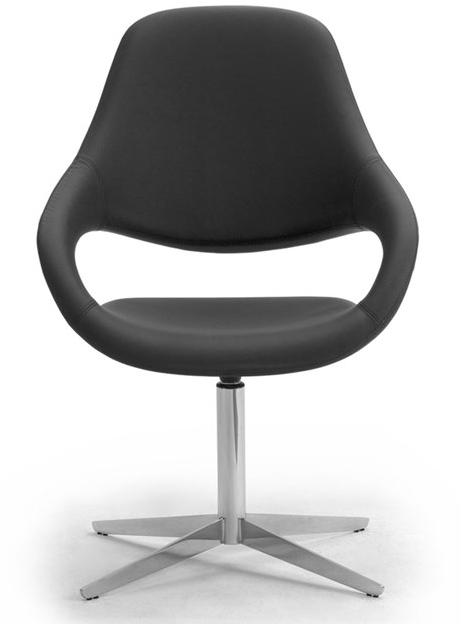 Leyform Поворотное кожаное кресло с 4-мя спицами и подлокотниками Samba sun-id-1469490 - Вид №1