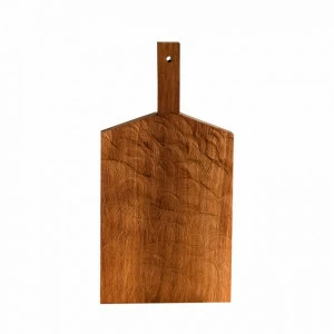 Разделочная доска деревянная прямоугольная с ручкой 36 см "Снег" коричневая FUGA ДОСКИ РАЗДЕЛОЧНЫЕ 123523 Коричневый