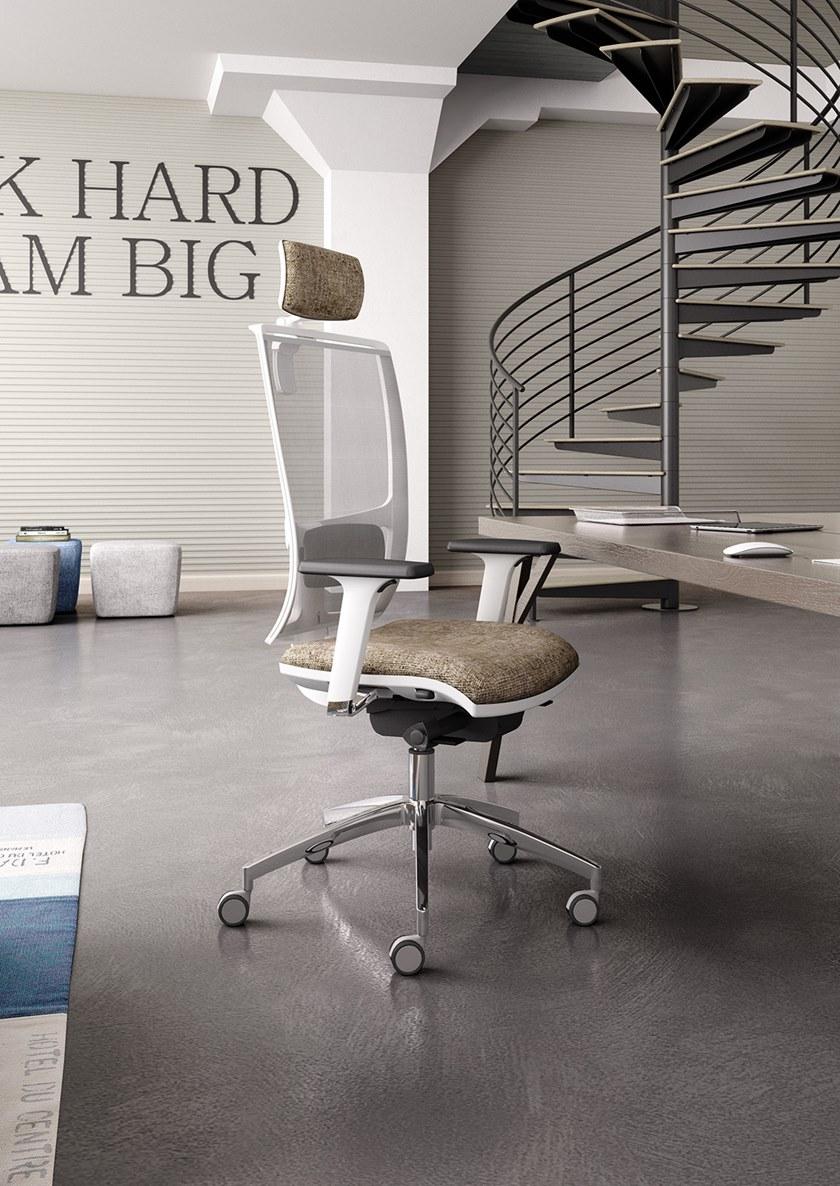 Leyform Поворотный офисный стул из ткани с подлокотниками Cometa sun-id-1486304 - Вид №8