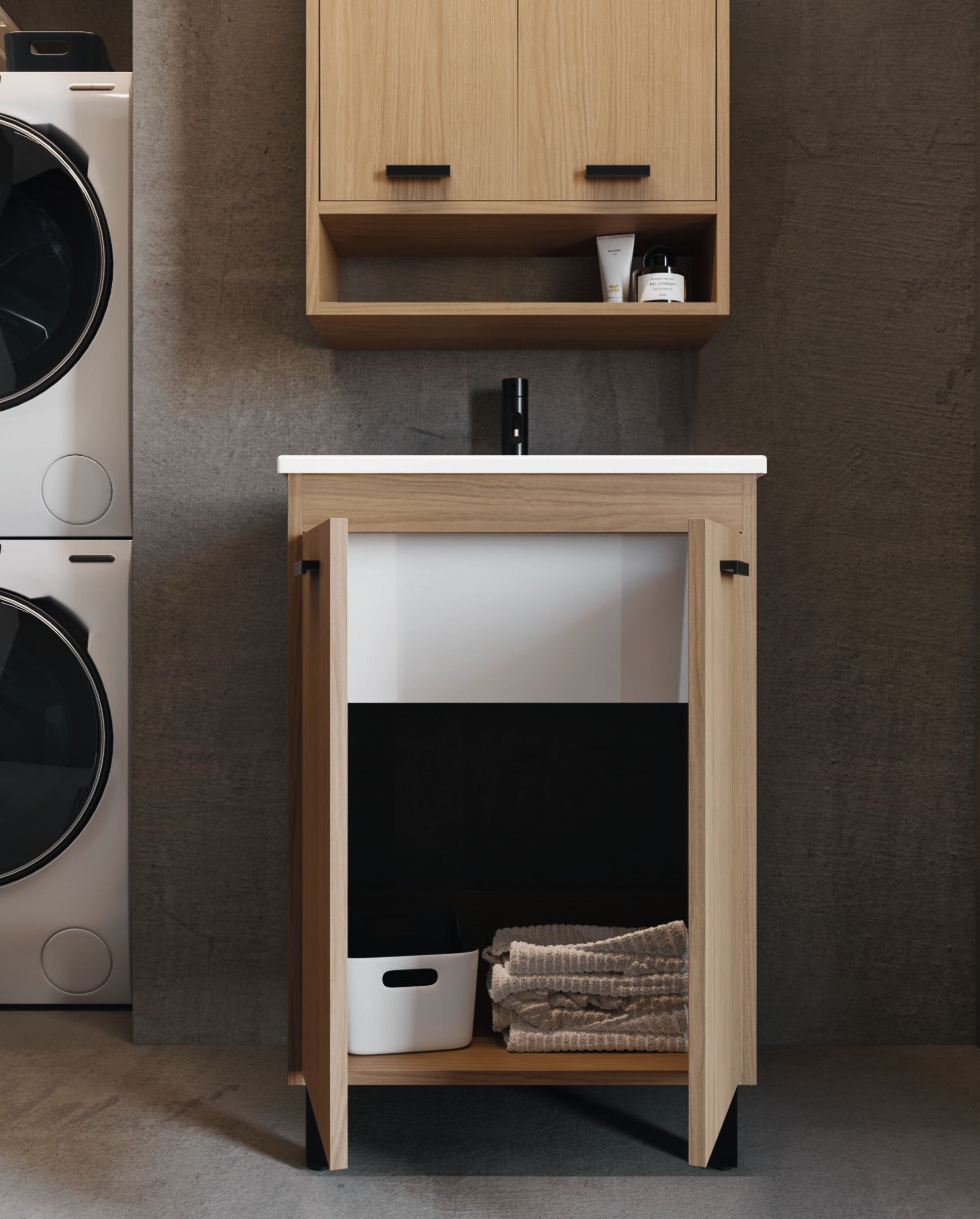 Шкаф для белья со стиральной машиной COLAVENE Prisma ARCH-00091668 - Вид №2