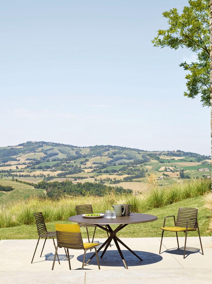 FAST Круглый садовый стол из алюминия Moai 92t14a - Вид №5