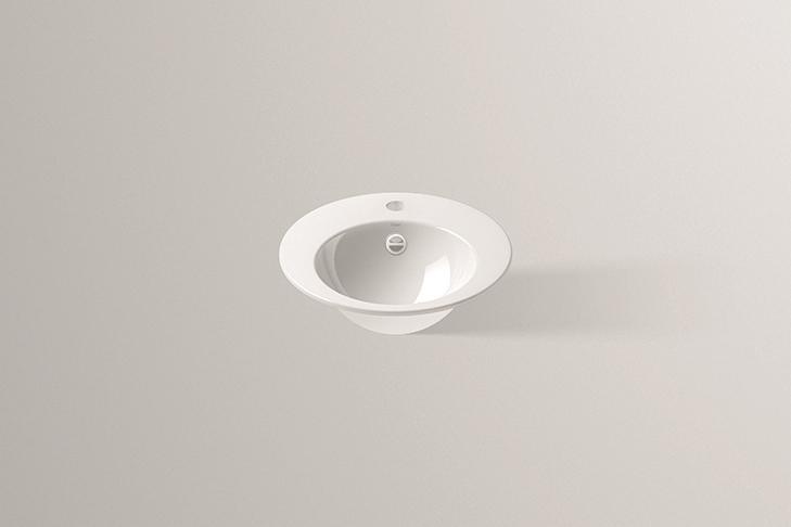 2003200401 Встраиваемая раковина, eb.k400h, белая, противомикробное Alape серия K 