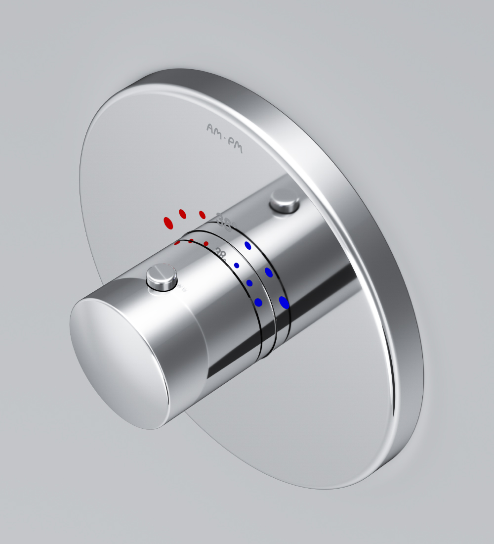 F8075500 термостат монтируемый в стену шт AM.PM Like - Вид №2