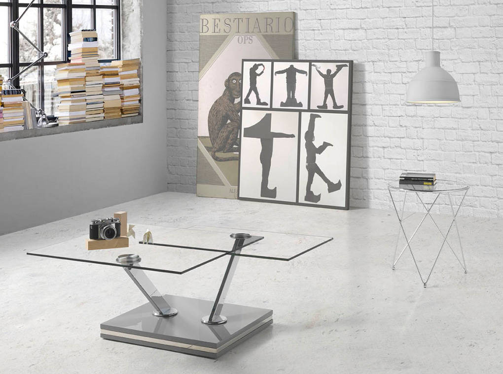 009098 Стеклянный столик T0170 Angel Cerda 