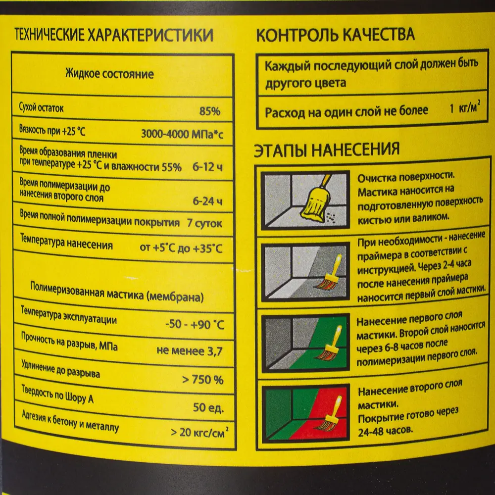Мастика гидроизоляционная Топколор, 1 л, цвет серый 18086973 STLM-2052323 Santreyd  - Вид №2