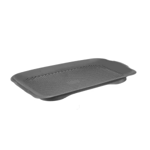 Сушилка-поддон в раковину 27х36 см цвет серый