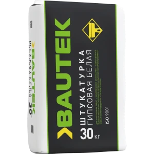 Штукатурка гипсовая Bautek белая 30 кг