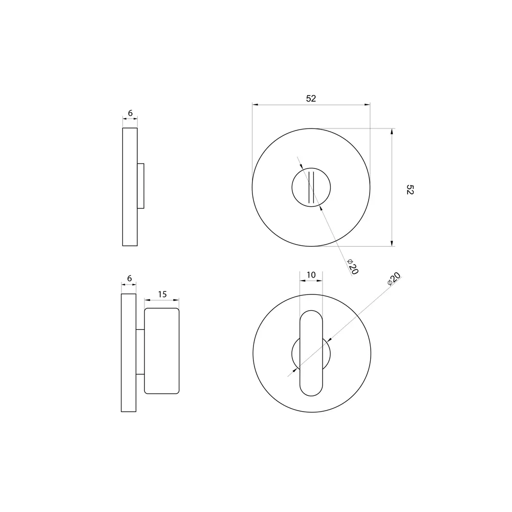 Фиксатор дверной Puerto Slim AL 06 MSN - надежная защита с элегантным дизайном 86523068 STLM-0069608 - Вид №4