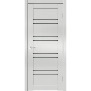 Комплект двери Линеа 8 остекленная 80x200 см HardFlex цвет платина светлая с добором 100 мм