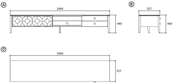 Enza Home Модульная стенка для хранения из мдф Alessa sun-id-1466866 - Вид №6
