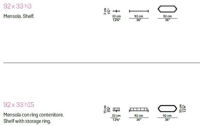 BAXTER Настенный книжный шкаф из металла Libelle sun-id-1502916 - Вид №12
