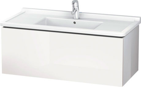LC616604343 L-Cube Тумбочка подвесная Базальт матовый, декор Duravit - Вид №2