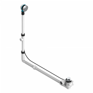 U6H-302GM Перелив GEBERIT для ванны - европейская модель - большой размер регулируемая высота : от 165мм MAXI 580мм регулируемая выступающая часть : от 110мм MAXI 700мм- выпуск Ø 40 мм с стильной ручкой Thg-paris Beyond crystal с красным хрусталём Хром