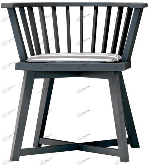 Gervasoni Деревянный стул с подлокотниками Gray sun-id-1507628