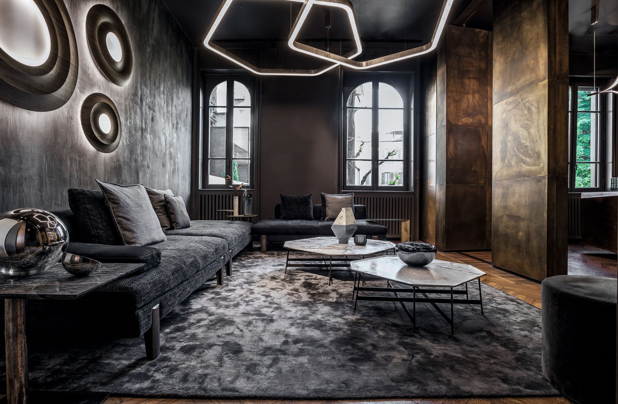 Каменный восьмиугольный журнальный столик Henge OCTAGON ARCH-00143202 - Вид №5