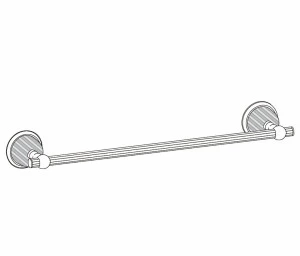 C68-508 C68-508 Настенный одинарный полотенцесушитель ХРУСТАЛЬНЫЙ КУПОЛ Cristal & Bronze COUPOLE CRISTAL