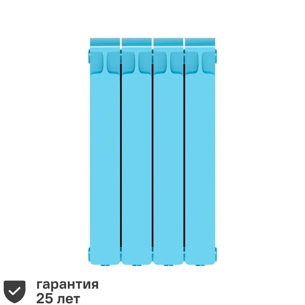 Радиатор секционный Rifar Monolit M50004RAL5024 500/100 4 секции боковое подключение биметалл голубой 82560828 STLM-2209880